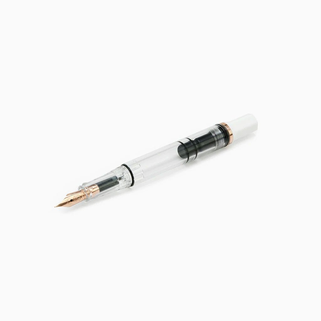 TWSBI Eco White Rose Gold Fountain Pen - un membrete