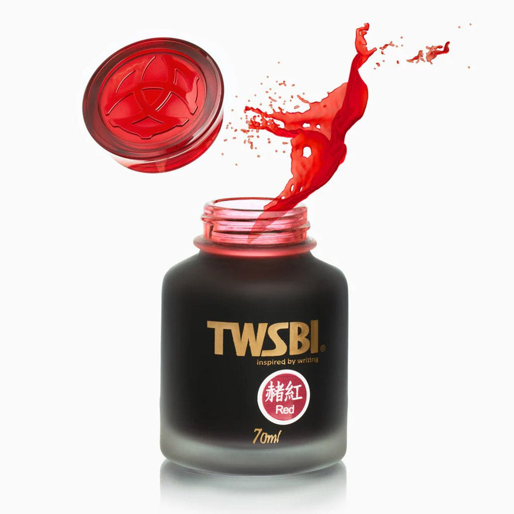 TWSBI Red Ink 70 ml - un membrete