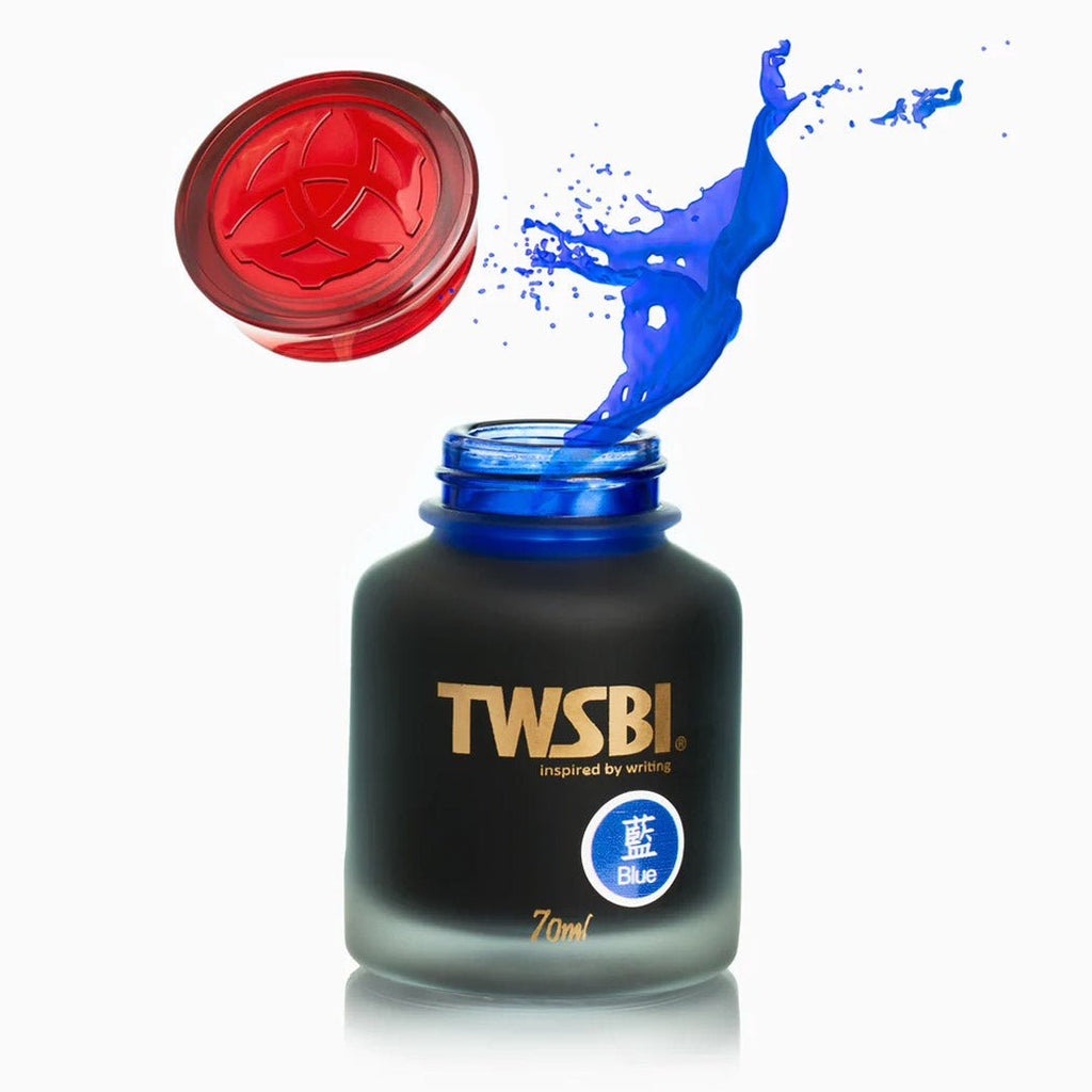 TWSBI Sapphire Blue Ink 70 ml - un membrete