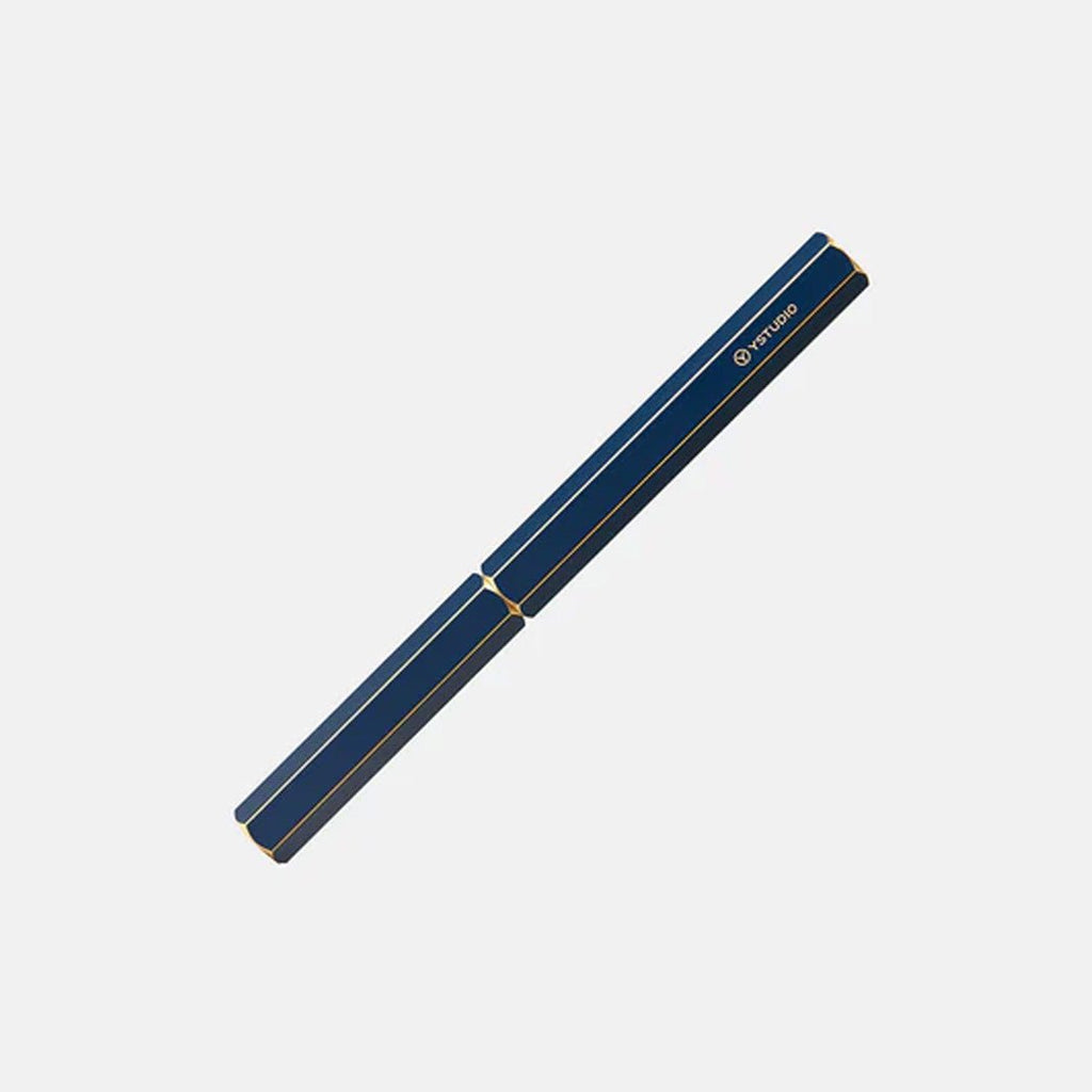 Y Studio Classic Revolve Blue M Fountain Pen - un membrete